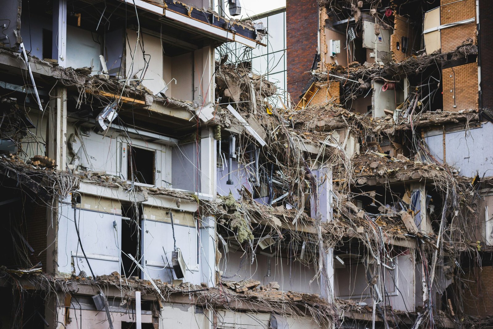 view of wrecked apartment